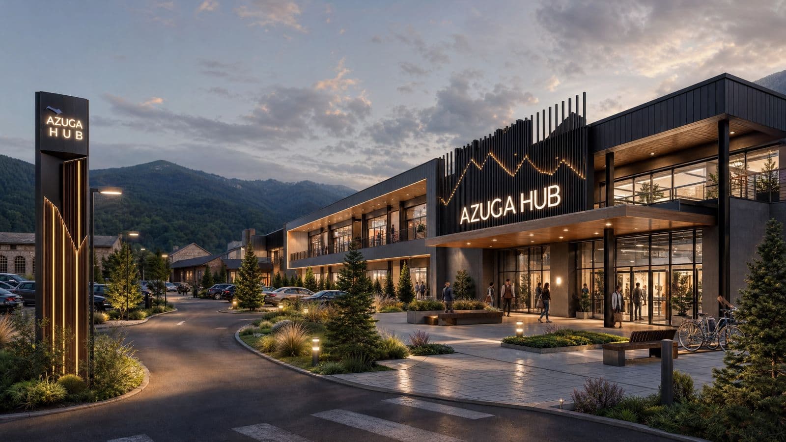 Azuga Hub — Retail · F&B · Fabrica de Lemn